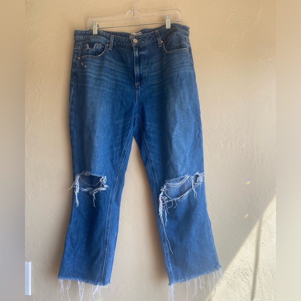 Paige - Noella Distressed Denim Jeans - size 32